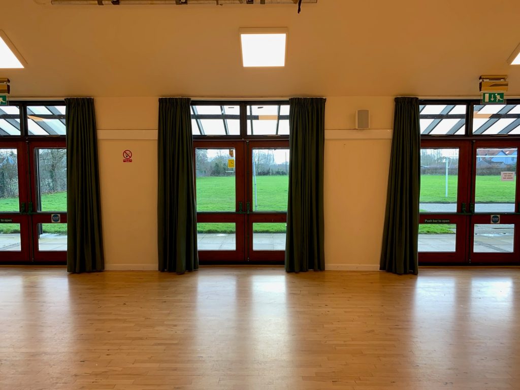 View from hall to veranda and field